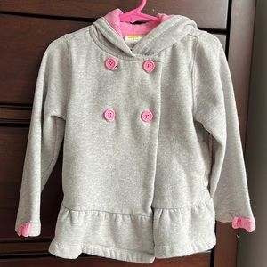 Crazy 8 Peplum Hooded Pea-Style Jacket